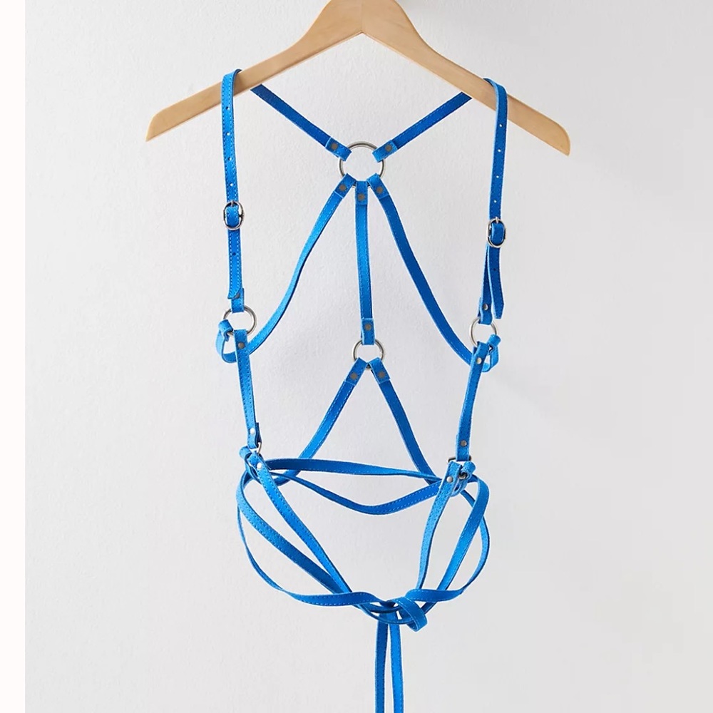 Free People Baby Cobra Harness Blue OS New